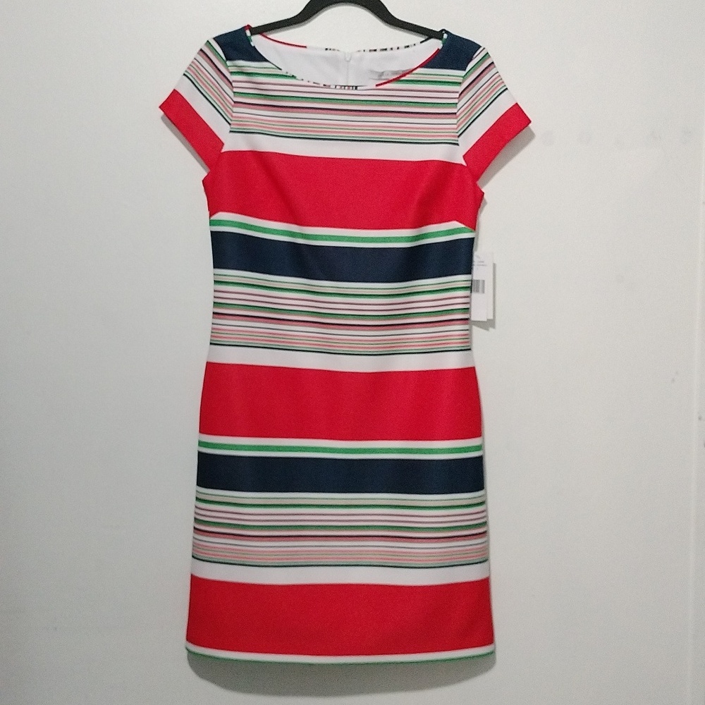 Julia Jordan women's navy/multi color dress size 6